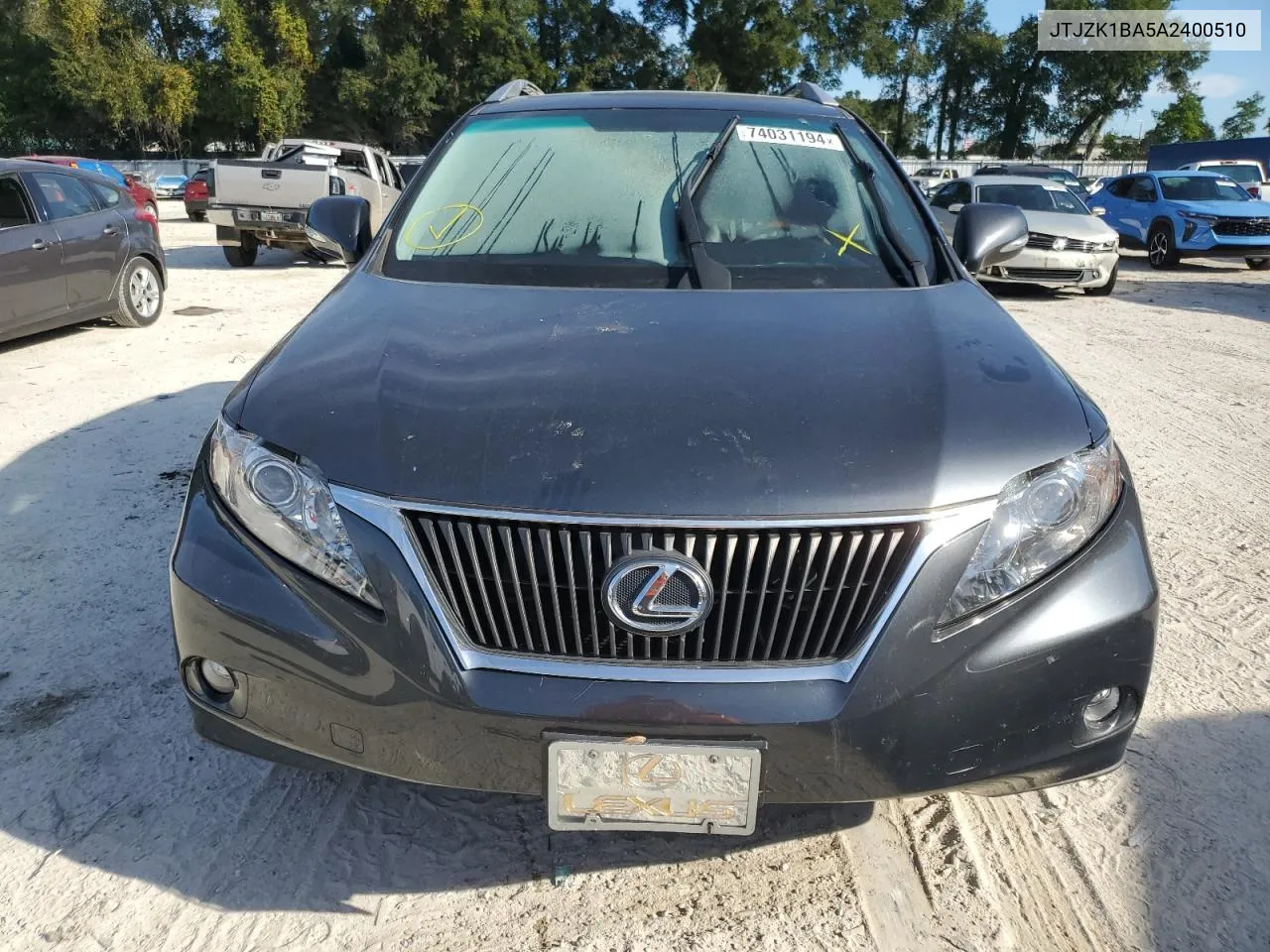 2010 Lexus Rx 350 VIN: JTJZK1BA5A2400510 Lot: 74031194