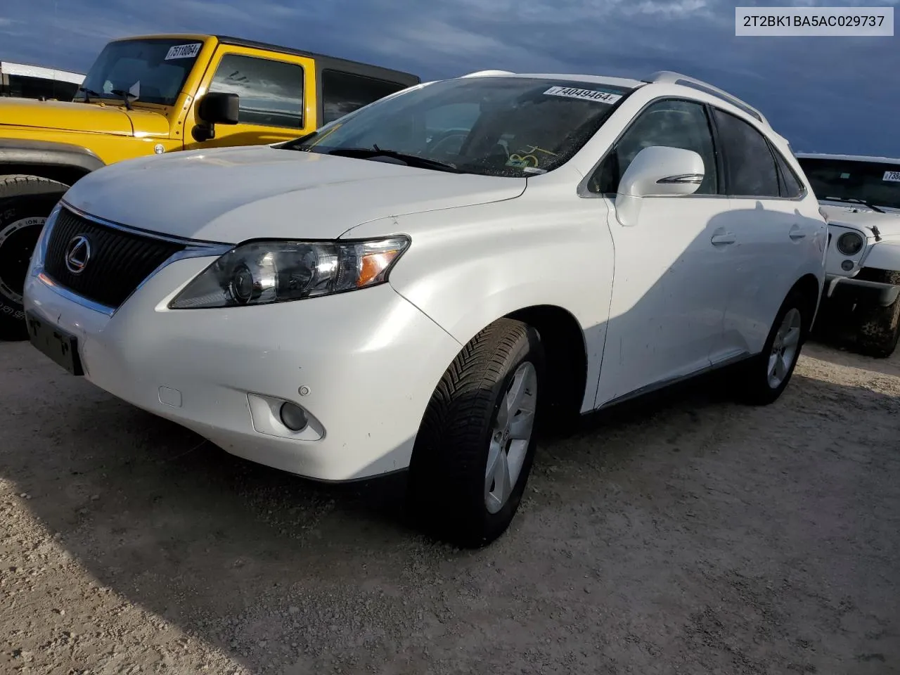 2010 Lexus Rx 350 VIN: 2T2BK1BA5AC029737 Lot: 74049464