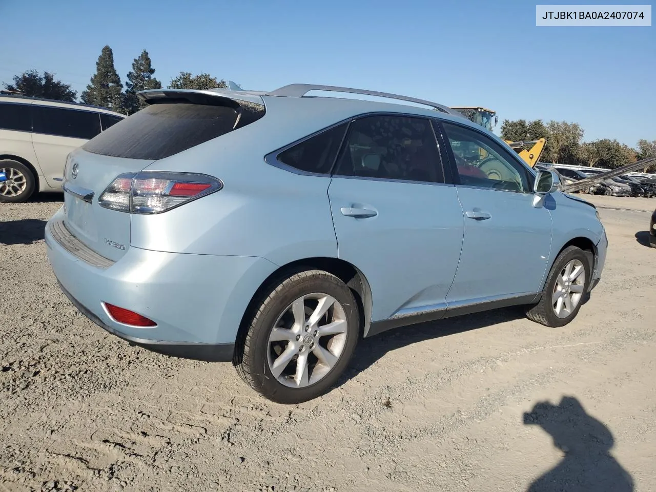 2010 Lexus Rx 350 VIN: JTJBK1BA0A2407074 Lot: 74063634