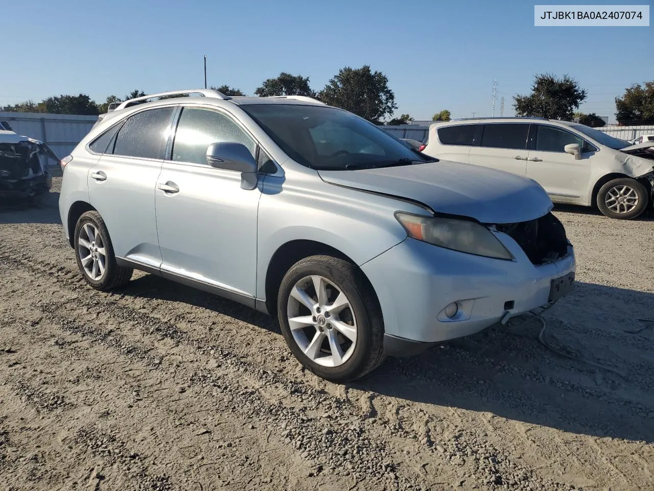 2010 Lexus Rx 350 VIN: JTJBK1BA0A2407074 Lot: 74063634