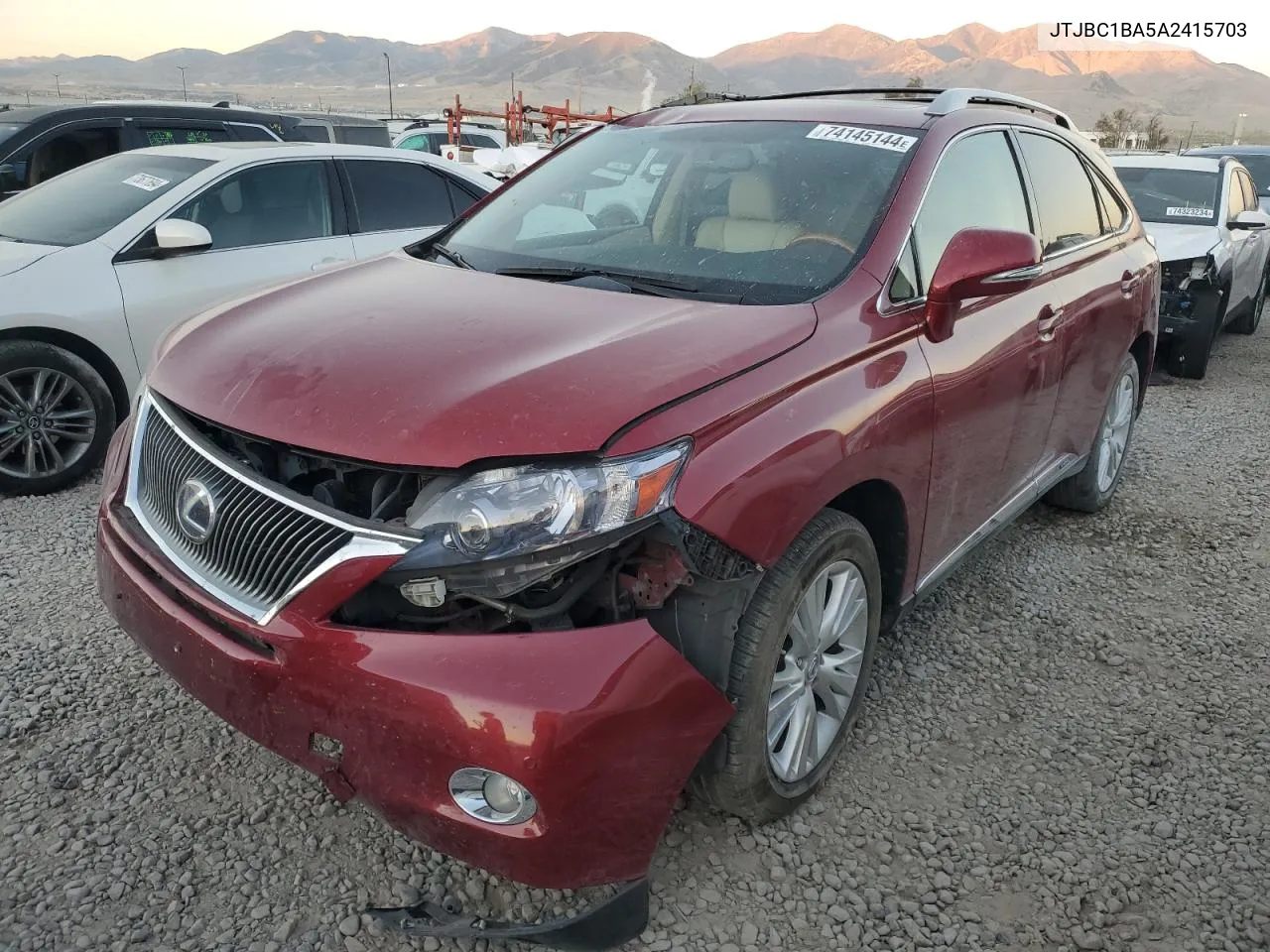 2010 Lexus Rx 450H VIN: JTJBC1BA5A2415703 Lot: 74145144