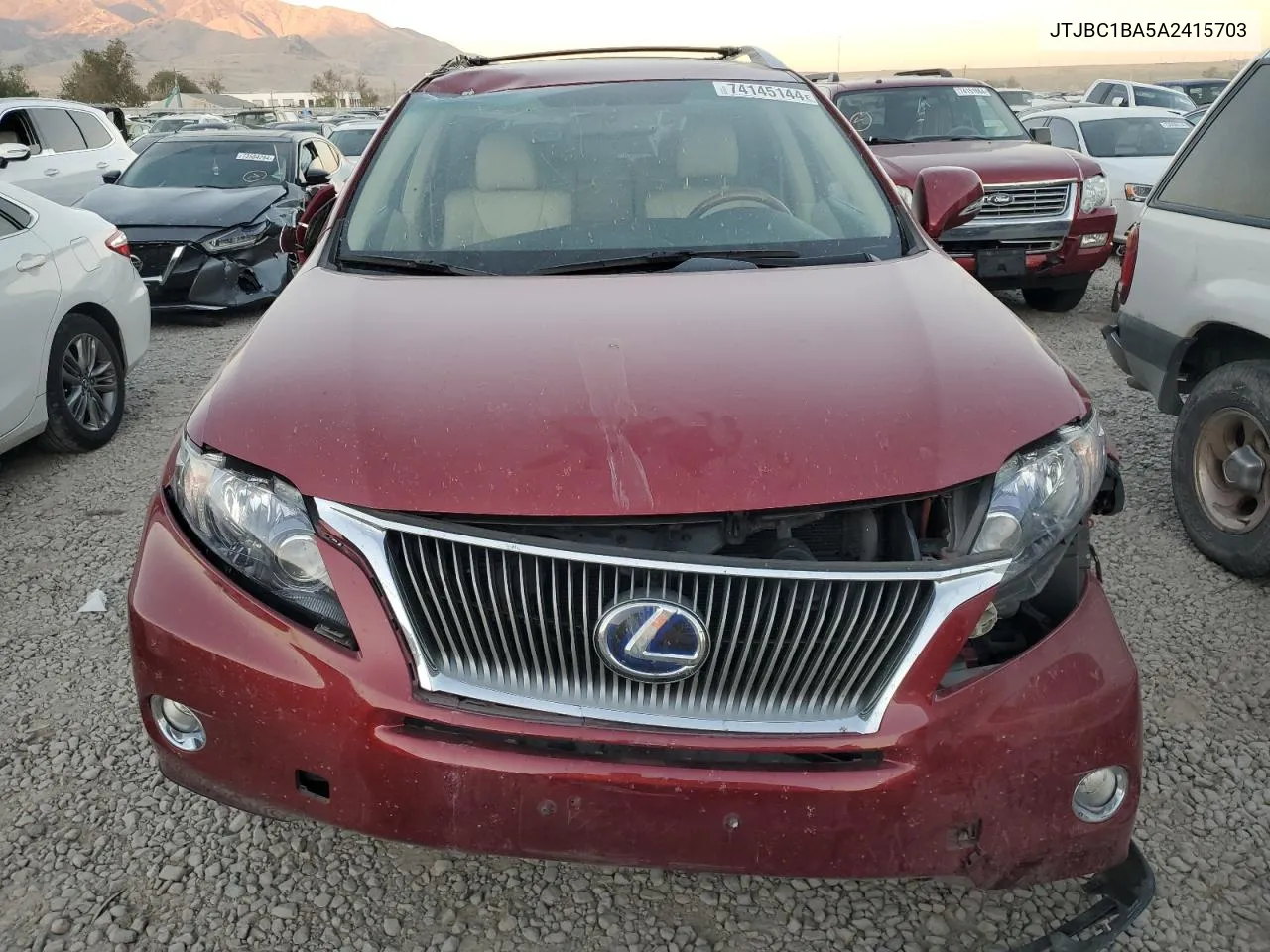 2010 Lexus Rx 450H VIN: JTJBC1BA5A2415703 Lot: 74145144