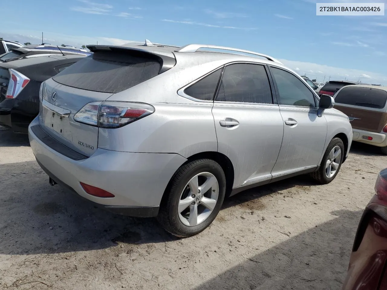 2010 Lexus Rx 350 VIN: 2T2BK1BA1AC003426 Lot: 74180474