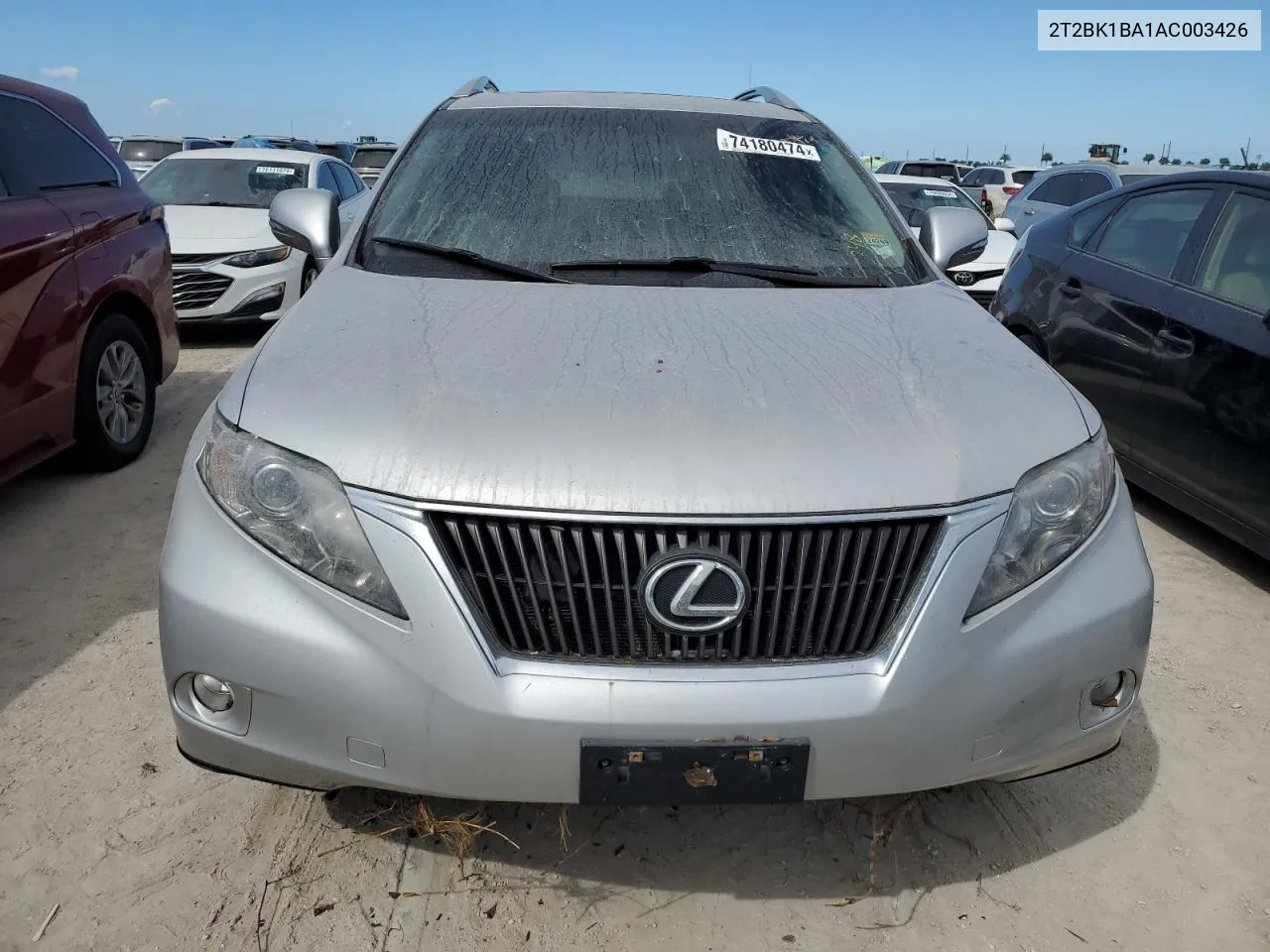 2010 Lexus Rx 350 VIN: 2T2BK1BA1AC003426 Lot: 74180474