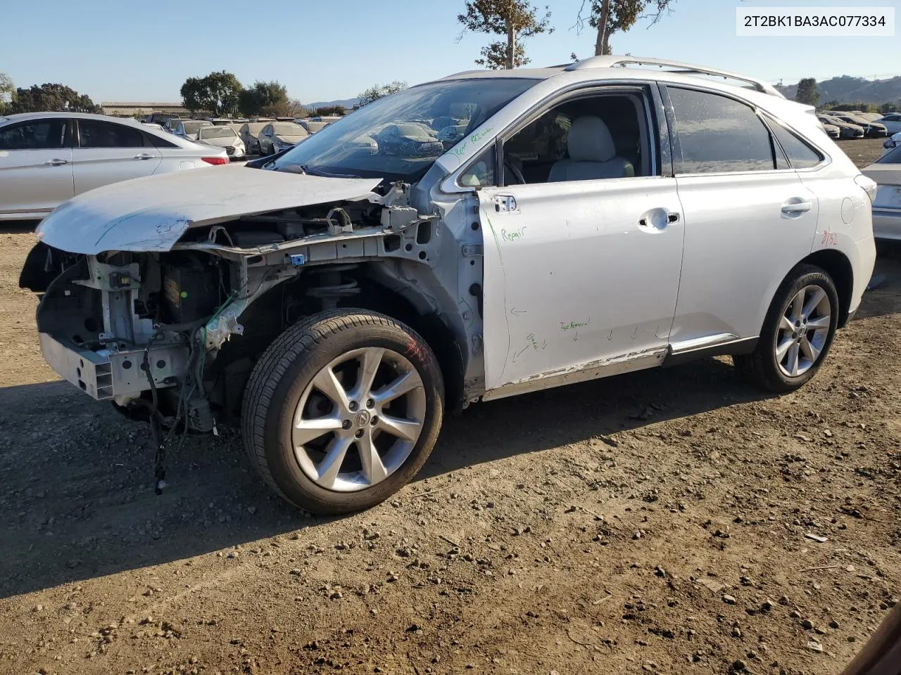 2010 Lexus Rx 350 VIN: 2T2BK1BA3AC077334 Lot: 74320864