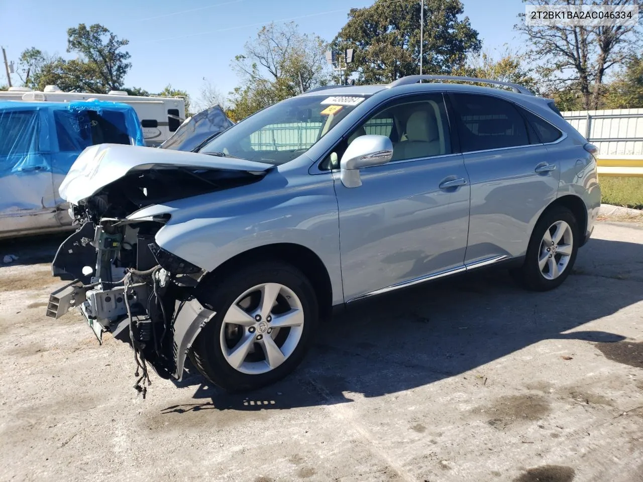 2010 Lexus Rx 350 VIN: 2T2BK1BA2AC046334 Lot: 74368064