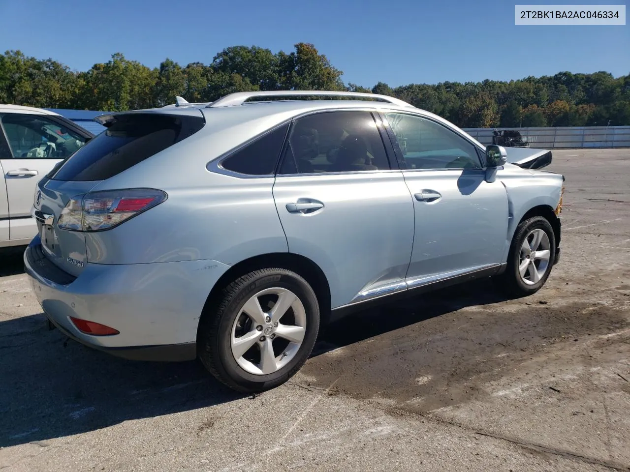 2010 Lexus Rx 350 VIN: 2T2BK1BA2AC046334 Lot: 74368064