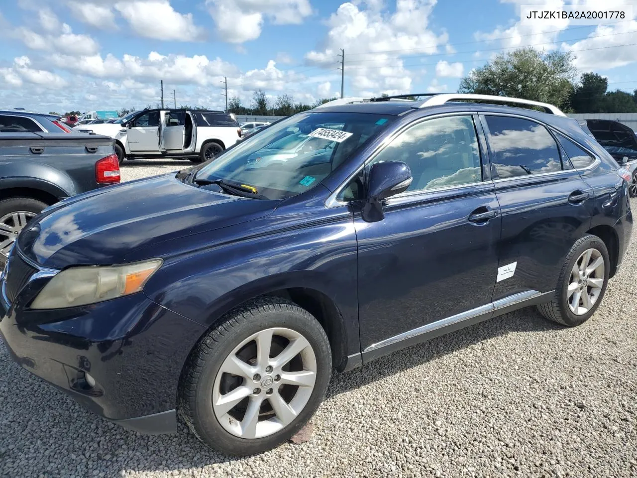 2010 Lexus Rx 350 VIN: JTJZK1BA2A2001778 Lot: 74553424