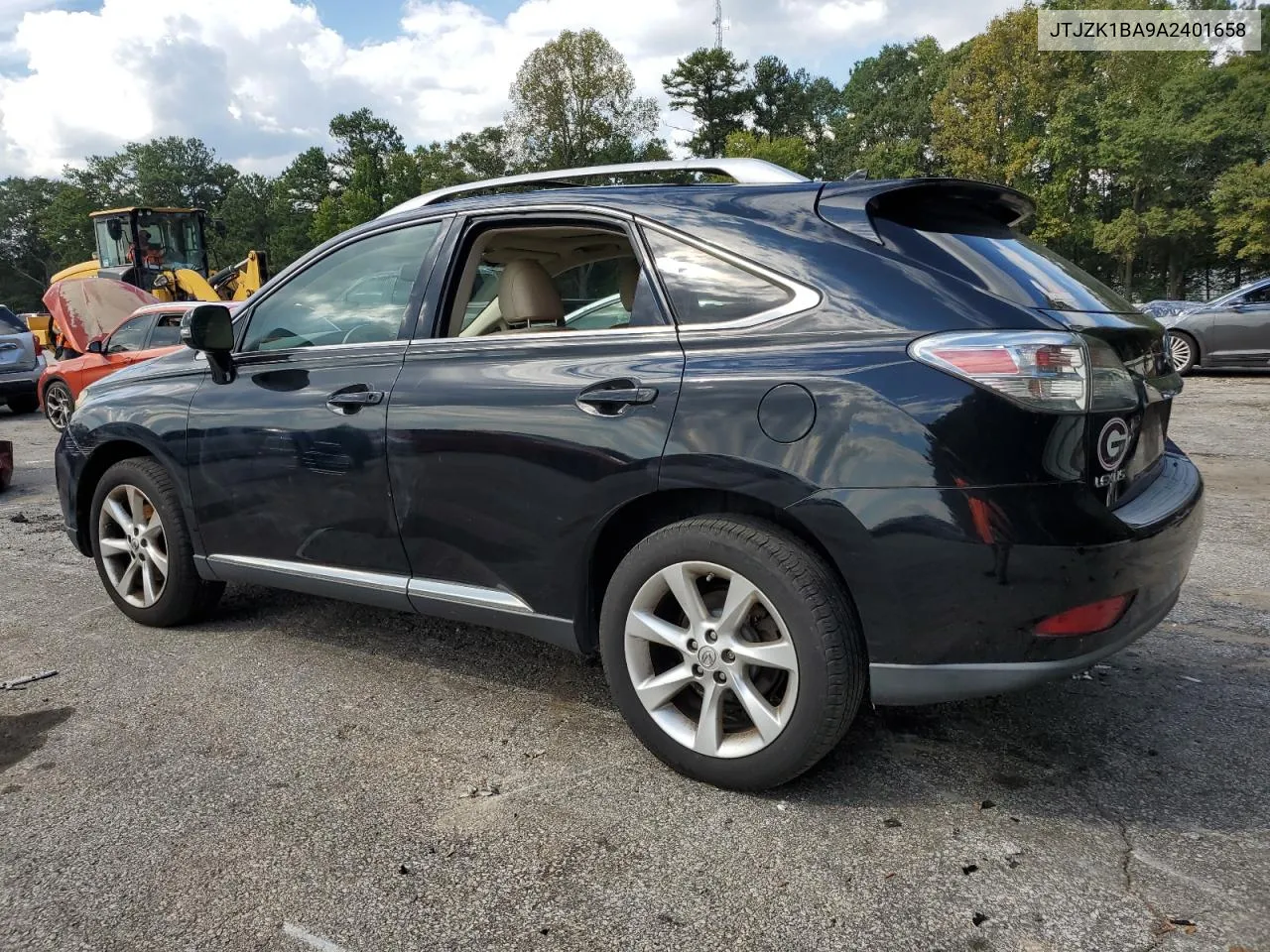 2010 Lexus Rx 350 VIN: JTJZK1BA9A2401658 Lot: 74565104