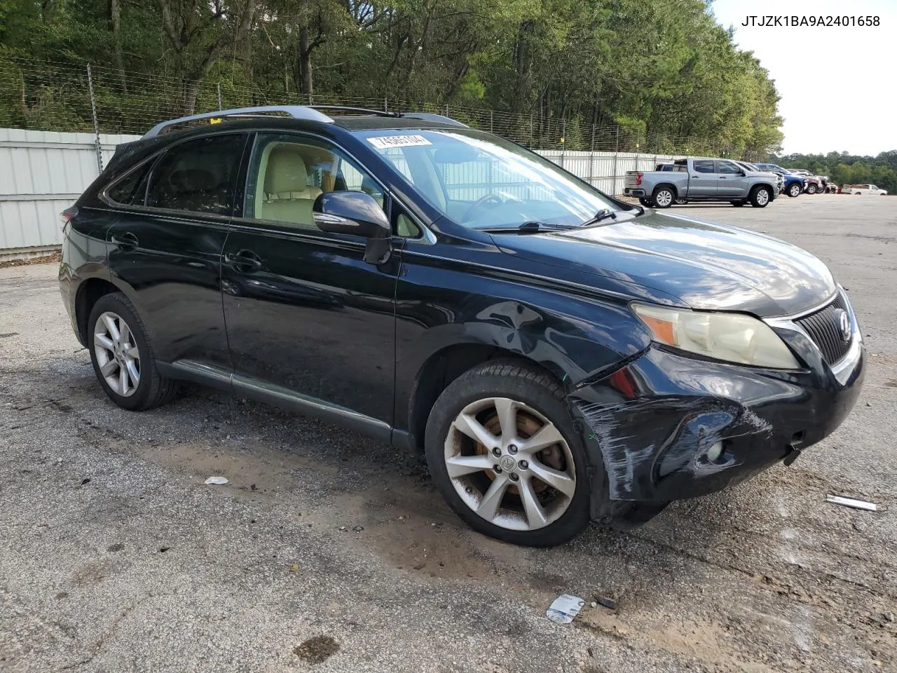 2010 Lexus Rx 350 VIN: JTJZK1BA9A2401658 Lot: 74565104