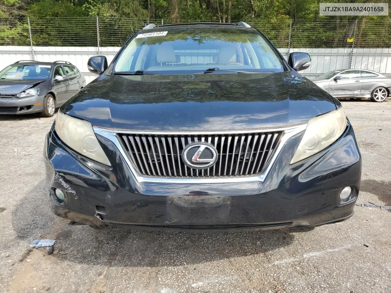 2010 Lexus Rx 350 VIN: JTJZK1BA9A2401658 Lot: 74565104