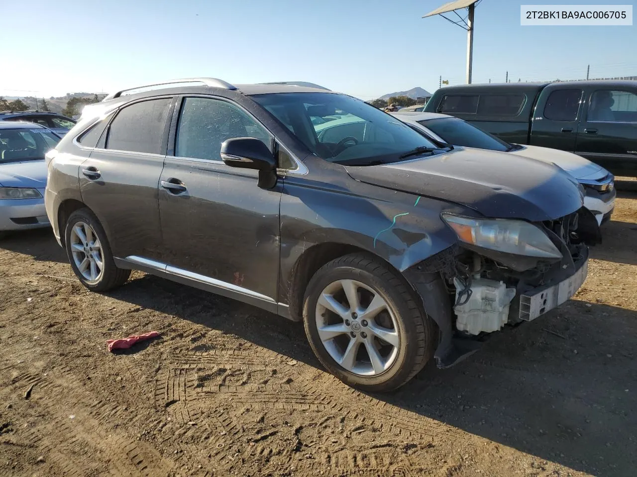 2010 Lexus Rx 350 VIN: 2T2BK1BA9AC006705 Lot: 74660034