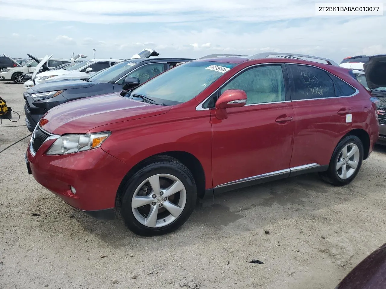 2010 Lexus Rx 350 VIN: 2T2BK1BA8AC013077 Lot: 74719144