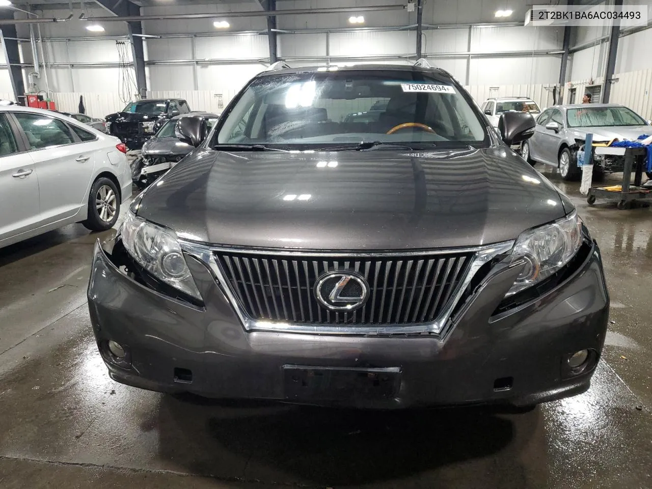 2010 Lexus Rx 350 VIN: 2T2BK1BA6AC034493 Lot: 75024694