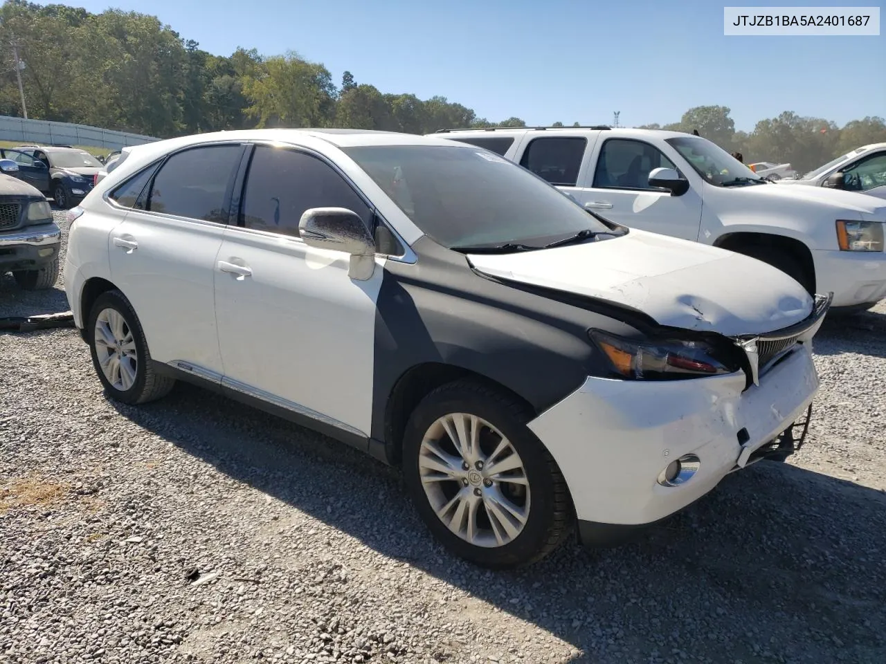 2010 Lexus Rx 450H VIN: JTJZB1BA5A2401687 Lot: 75060254