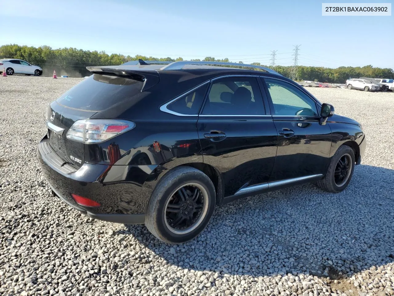 2010 Lexus Rx 350 VIN: 2T2BK1BAXAC063902 Lot: 75200514