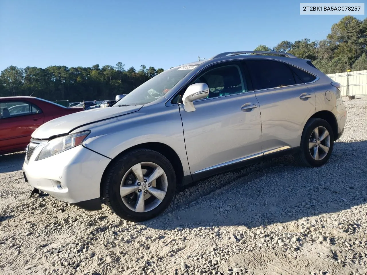 2010 Lexus Rx 350 VIN: 2T2BK1BA5AC078257 Lot: 75845504