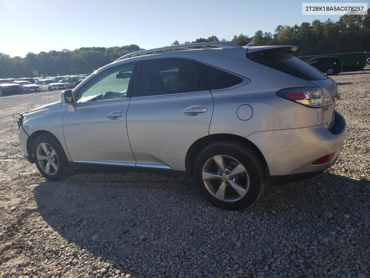 2010 Lexus Rx 350 VIN: 2T2BK1BA5AC078257 Lot: 75845504