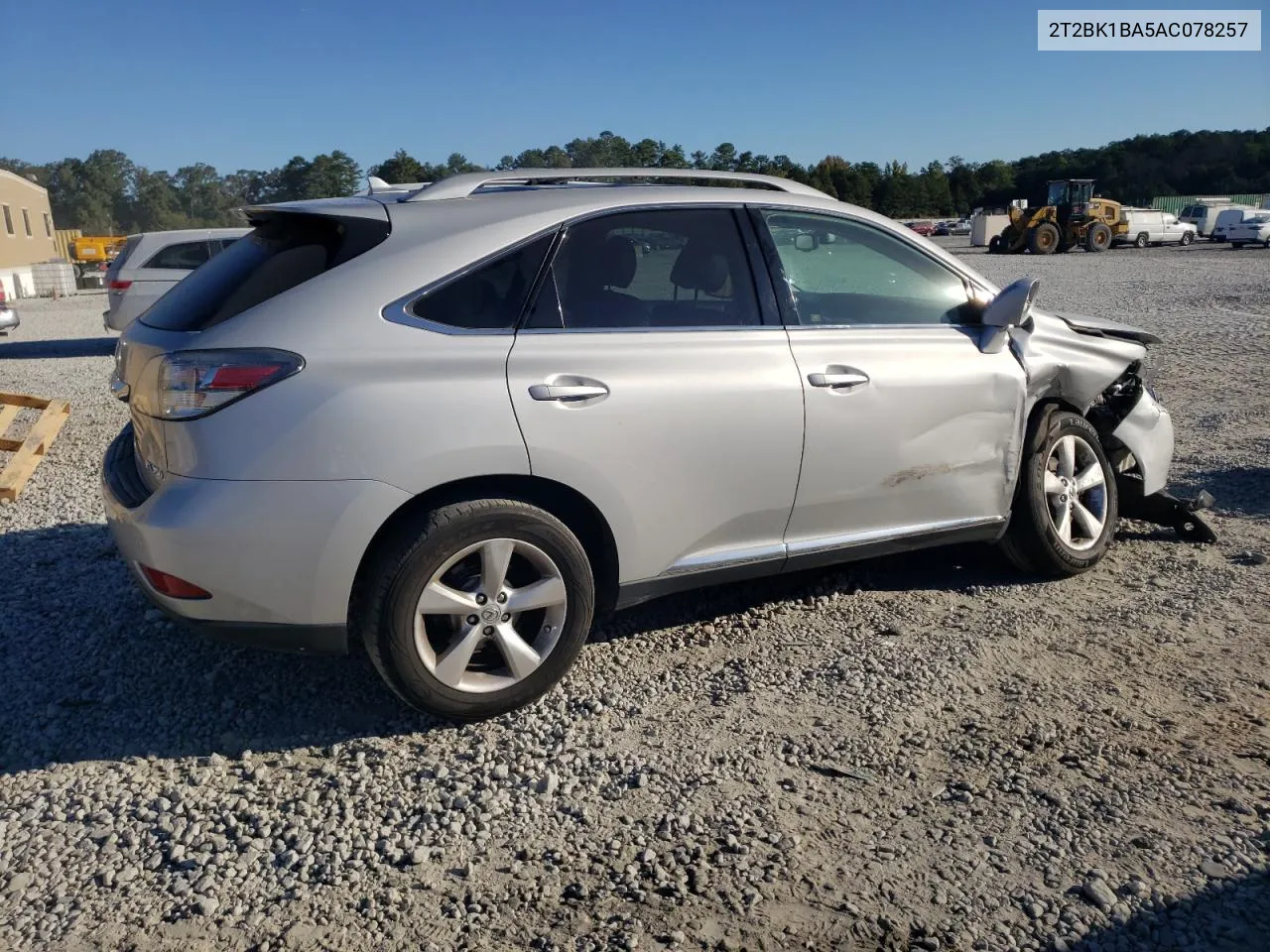 2010 Lexus Rx 350 VIN: 2T2BK1BA5AC078257 Lot: 75845504