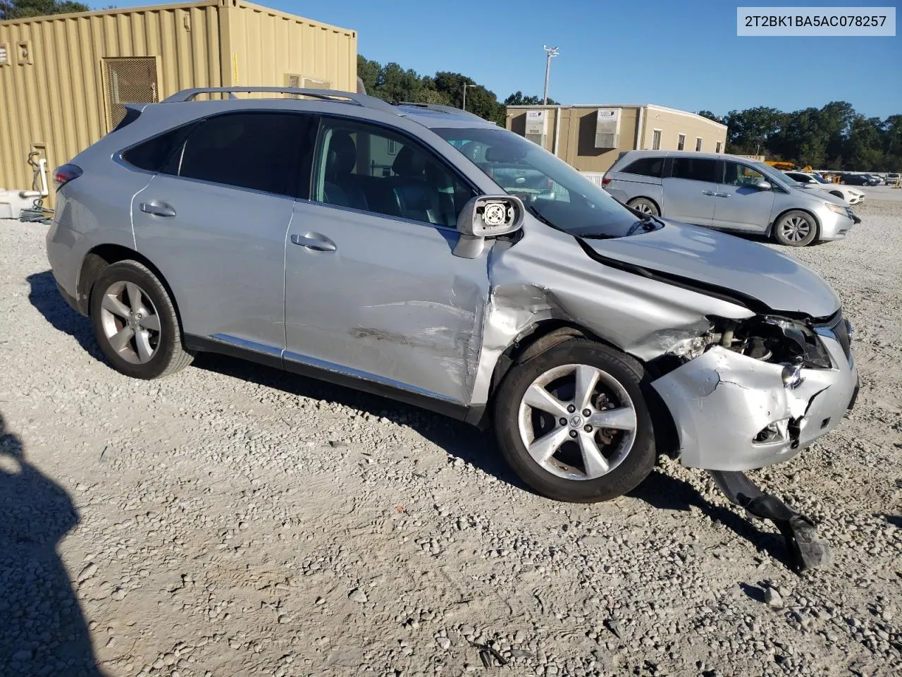 2010 Lexus Rx 350 VIN: 2T2BK1BA5AC078257 Lot: 75845504