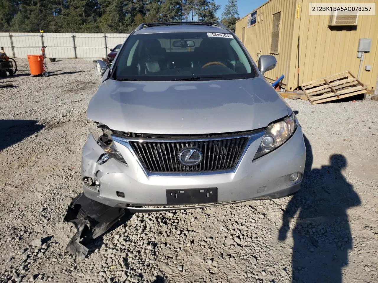 2010 Lexus Rx 350 VIN: 2T2BK1BA5AC078257 Lot: 75845504