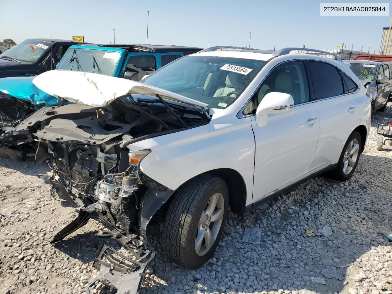 2010 Lexus Rx 350 VIN: 2T2BK1BA8AC025844 Lot: 75913564