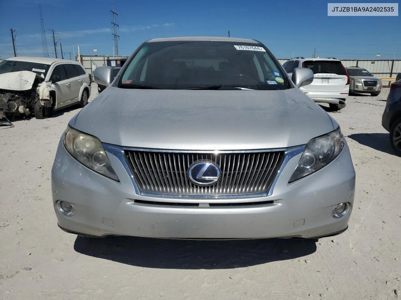 2010 Lexus Rx 450H VIN: JTJZB1BA9A2402535 Lot: 76107644