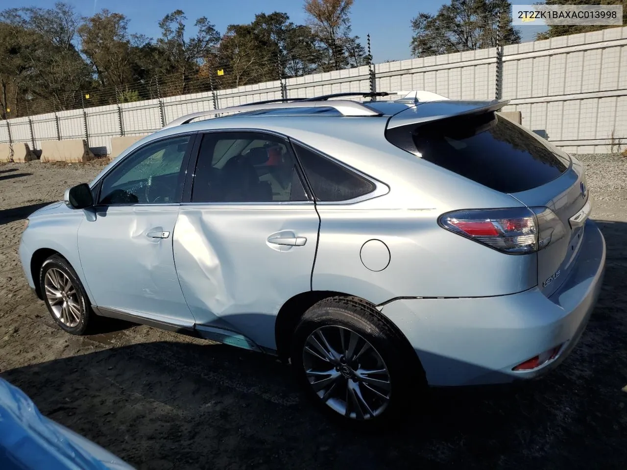 2010 Lexus Rx 350 VIN: 2T2ZK1BAXAC013998 Lot: 76373894