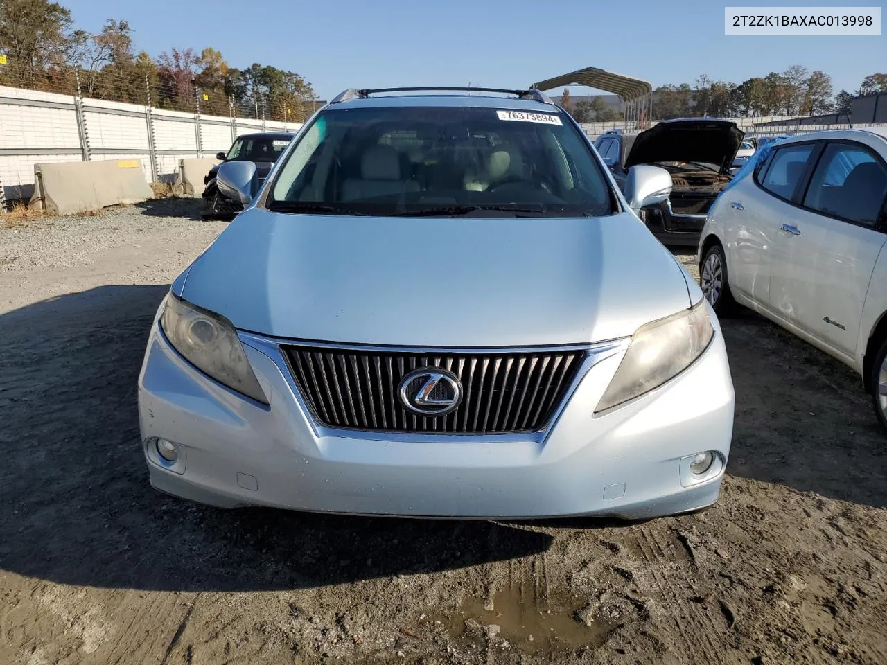 2010 Lexus Rx 350 VIN: 2T2ZK1BAXAC013998 Lot: 76373894