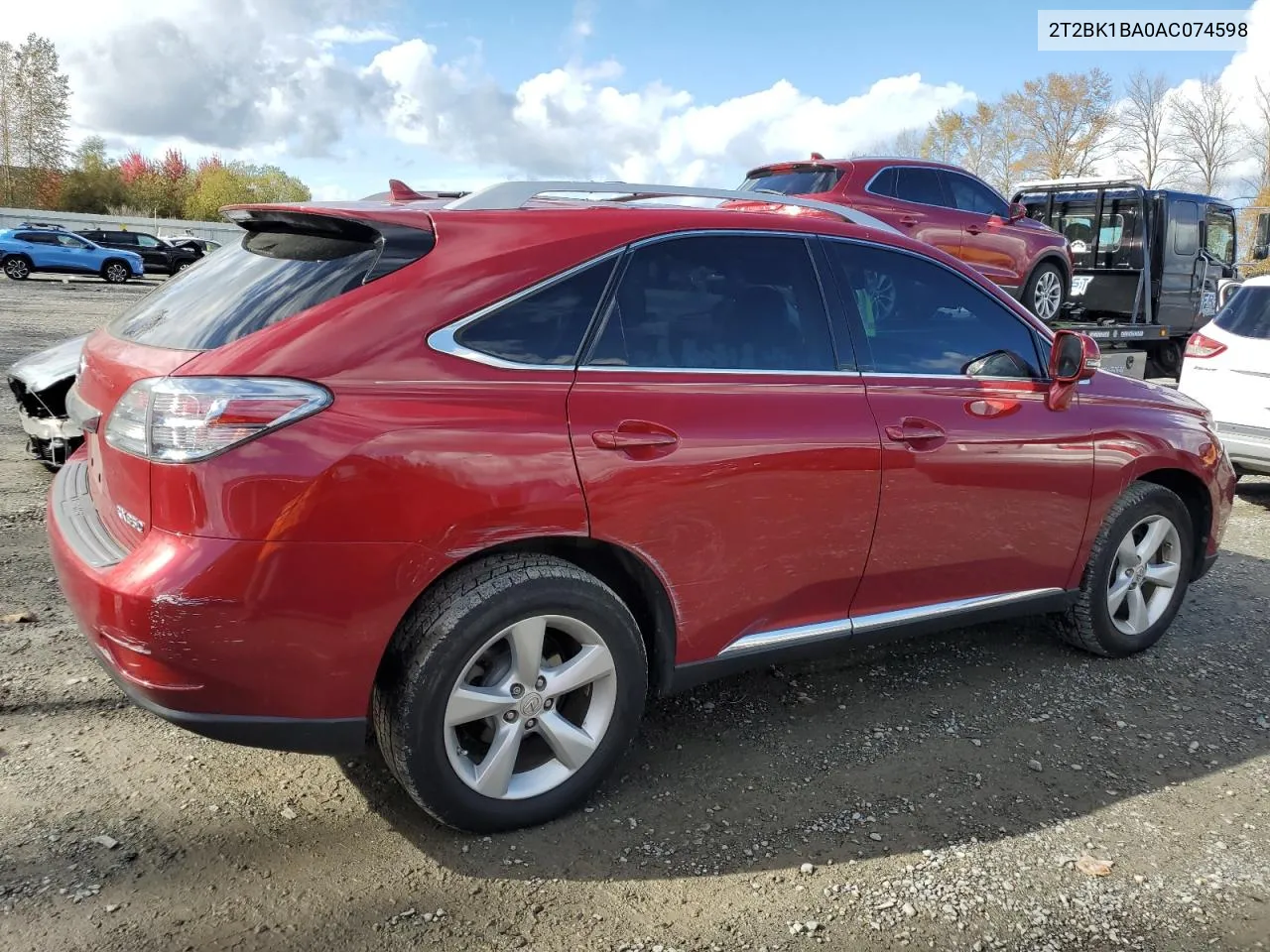 2010 Lexus Rx 350 VIN: 2T2BK1BA0AC074598 Lot: 76526694