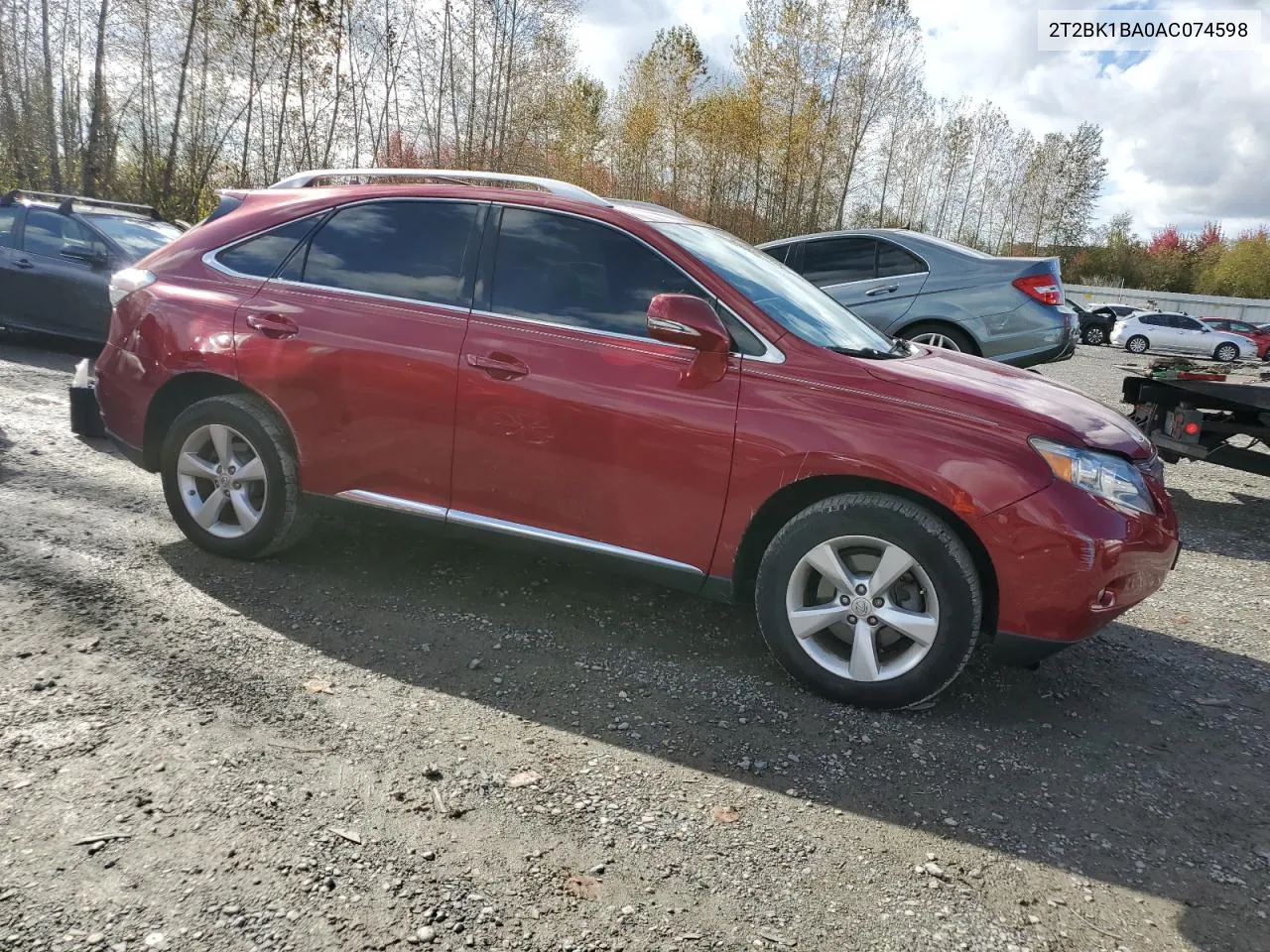 2010 Lexus Rx 350 VIN: 2T2BK1BA0AC074598 Lot: 76526694