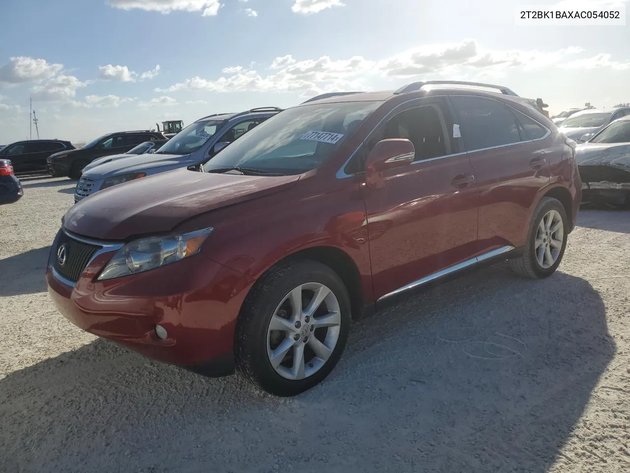 2010 Lexus Rx 350 VIN: 2T2BK1BAXAC054052 Lot: 77147714