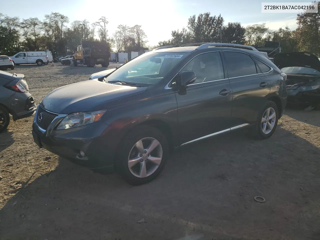 2010 Lexus Rx 350 VIN: 2T2BK1BA7AC042196 Lot: 77757504