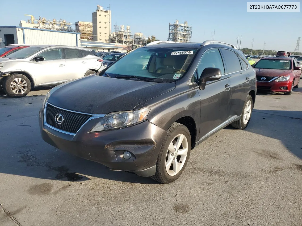 2010 Lexus Rx 350 VIN: 2T2BK1BA7AC077773 Lot: 77888574