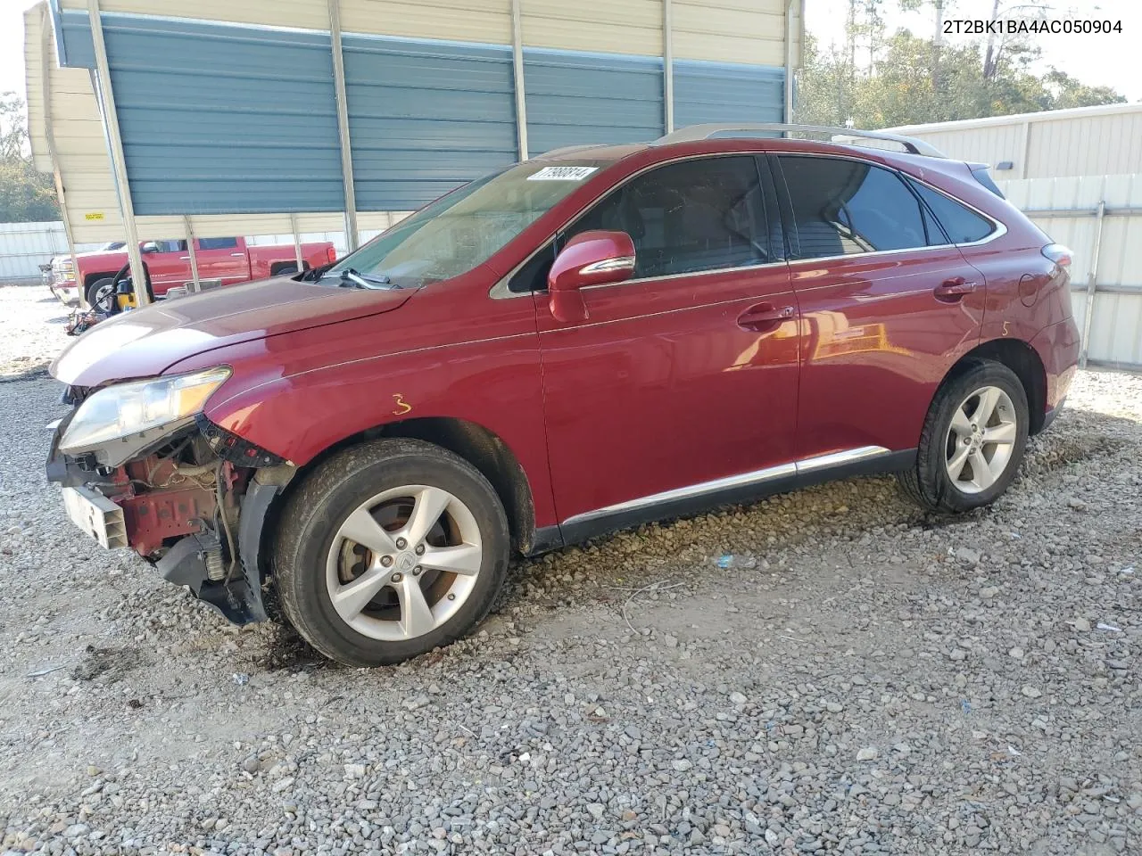 2010 Lexus Rx 350 VIN: 2T2BK1BA4AC050904 Lot: 77980814