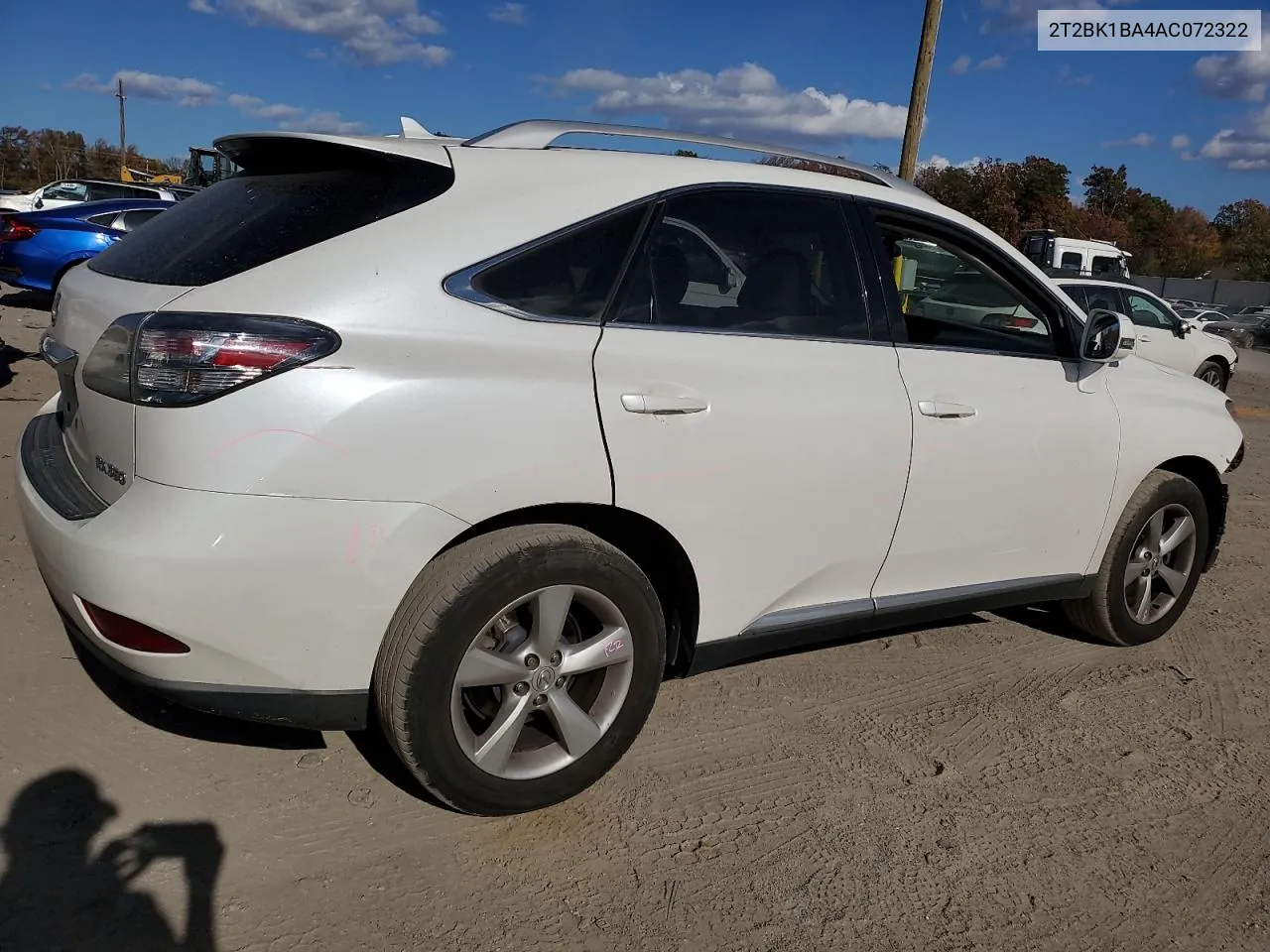 2010 Lexus Rx 350 VIN: 2T2BK1BA4AC072322 Lot: 77985404