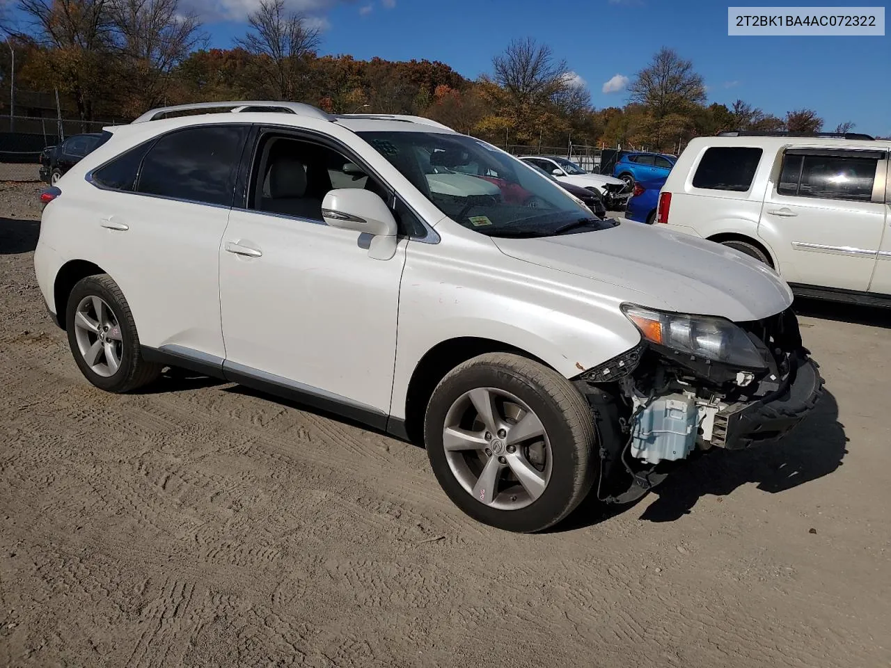 2010 Lexus Rx 350 VIN: 2T2BK1BA4AC072322 Lot: 77985404