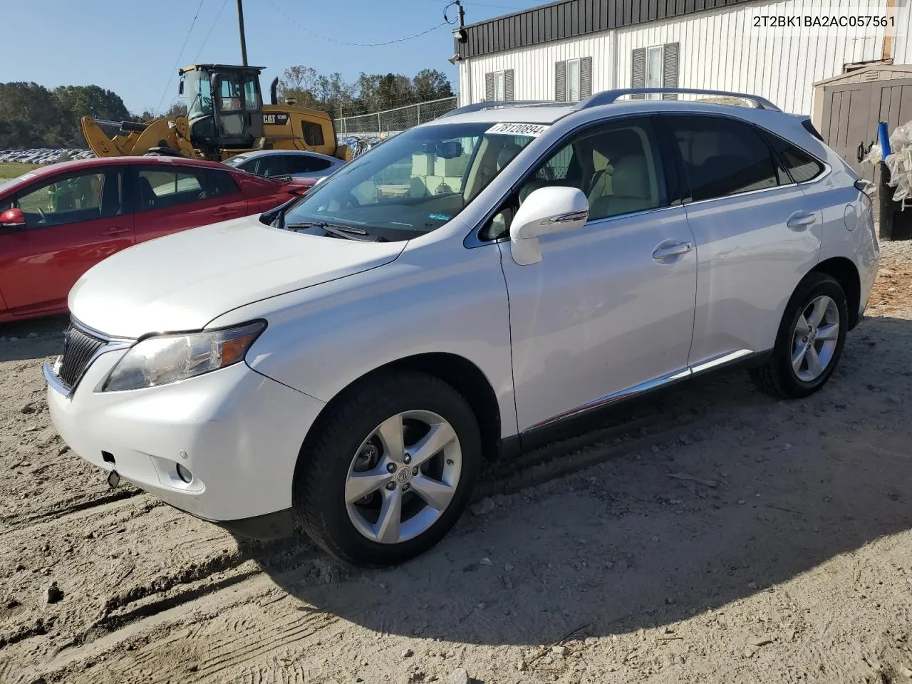 2010 Lexus Rx 350 VIN: 2T2BK1BA2AC057561 Lot: 78120894