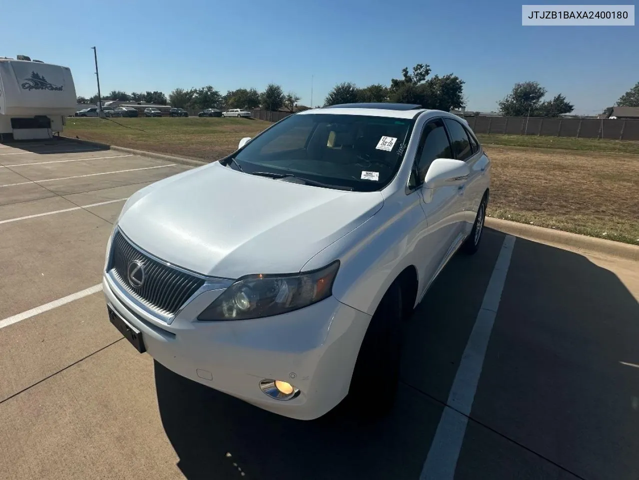 2010 Lexus Rx 450H VIN: JTJZB1BAXA2400180 Lot: 78222684