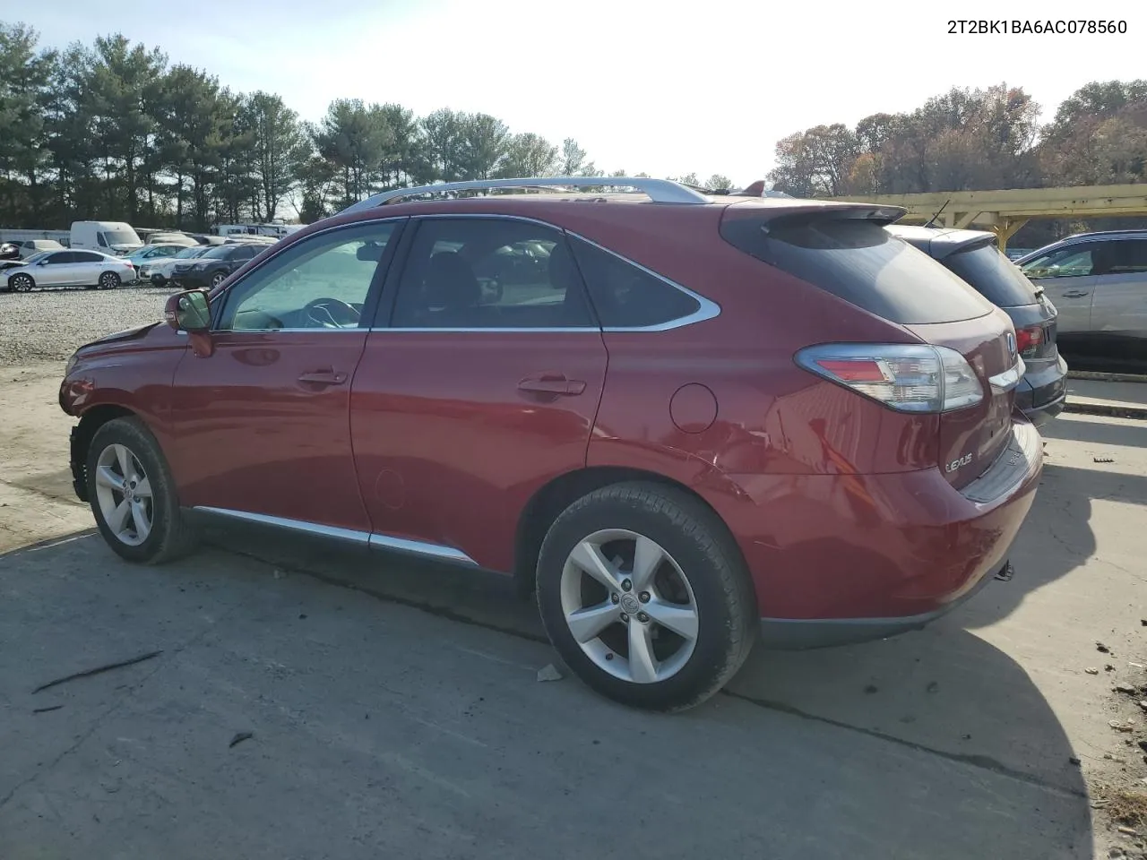 2010 Lexus Rx 350 VIN: 2T2BK1BA6AC078560 Lot: 78577594