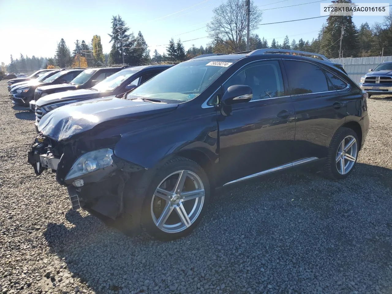 2010 Lexus Rx 350 VIN: 2T2BK1BA9AC016165 Lot: 79839274