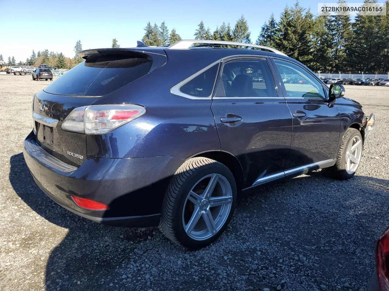 2010 Lexus Rx 350 VIN: 2T2BK1BA9AC016165 Lot: 79839274