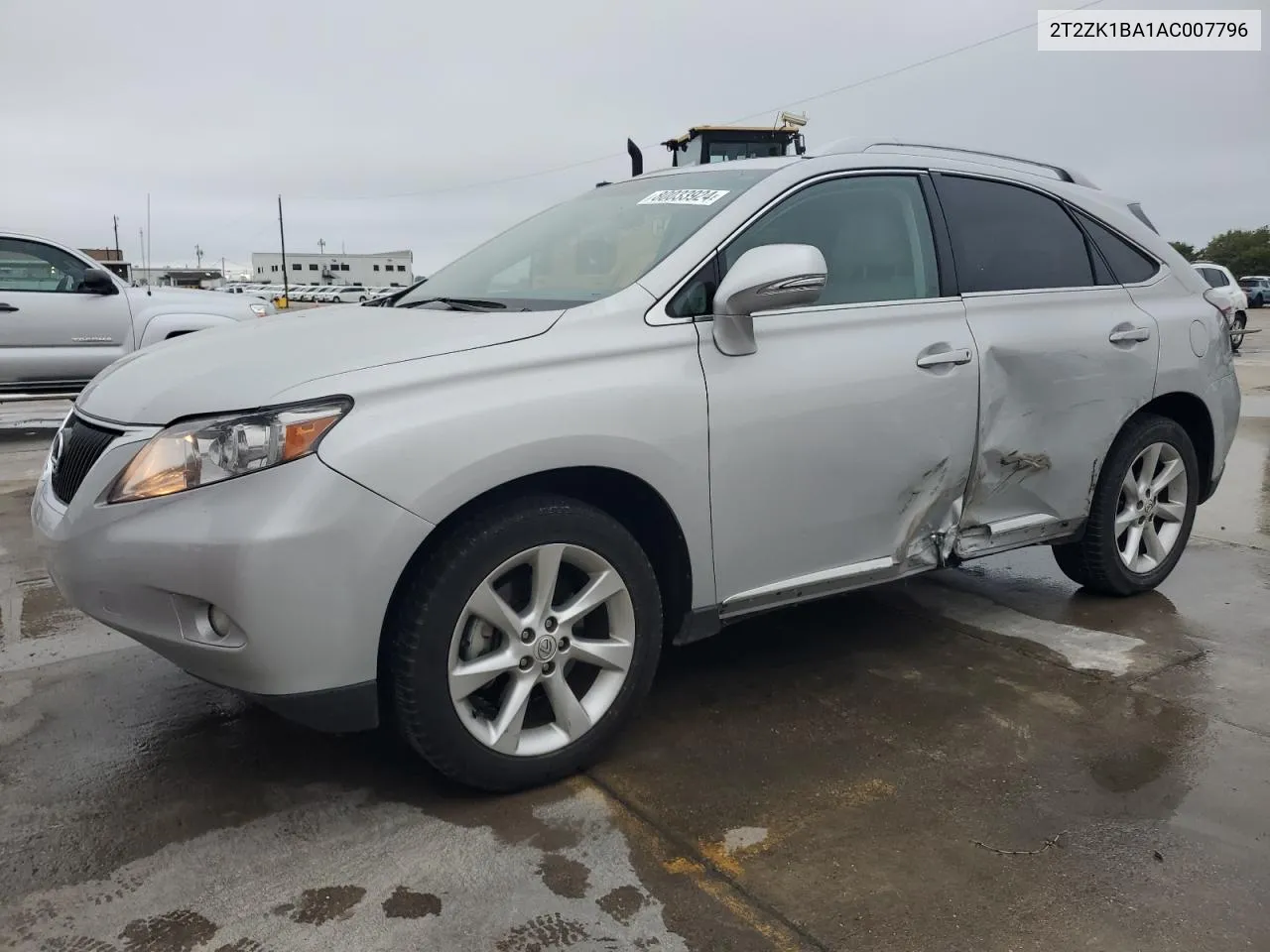 2T2ZK1BA1AC007796 2010 Lexus Rx 350