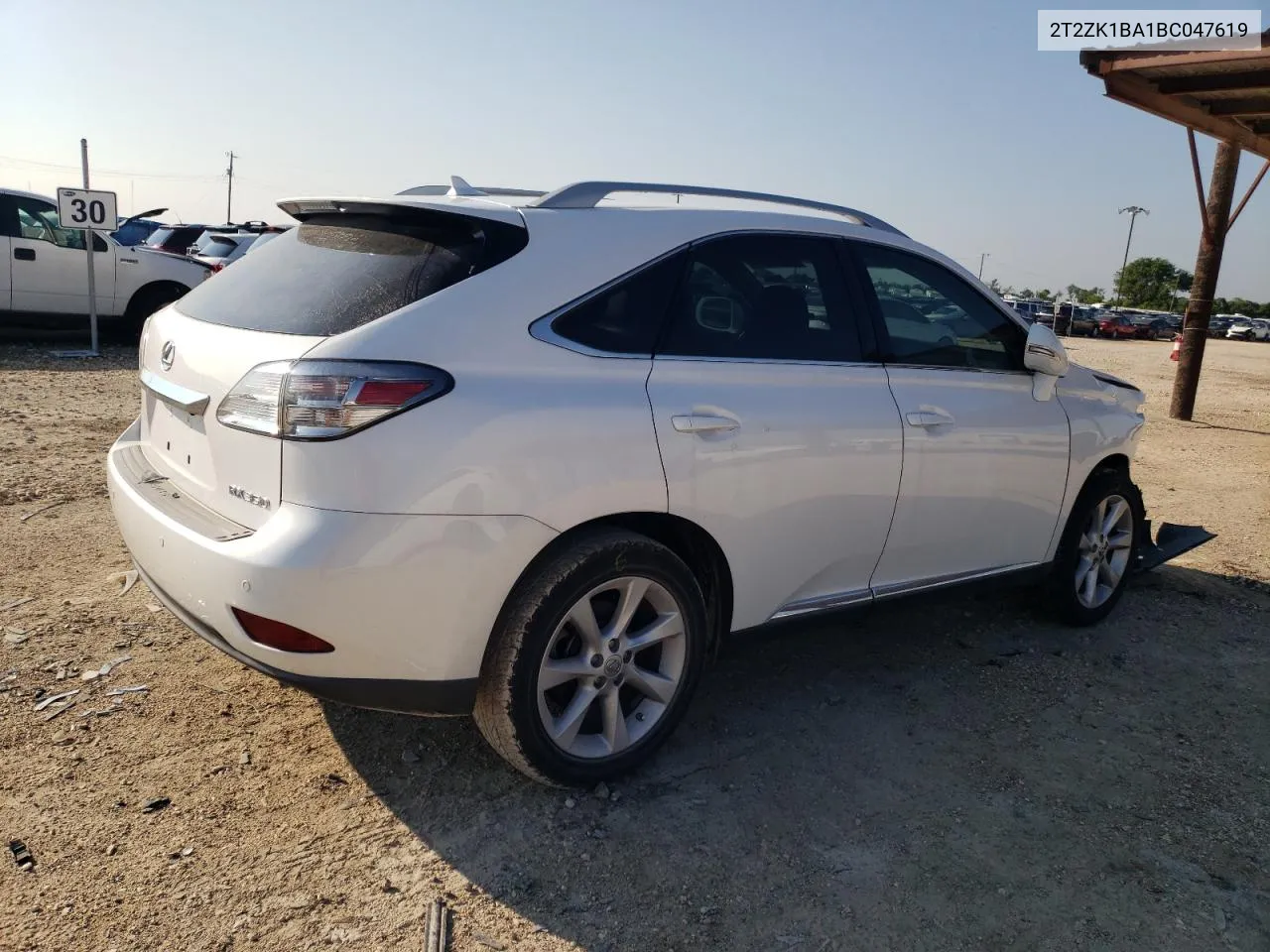 2011 Lexus Rx 350 VIN: 2T2ZK1BA1BC047619 Lot: 59236814