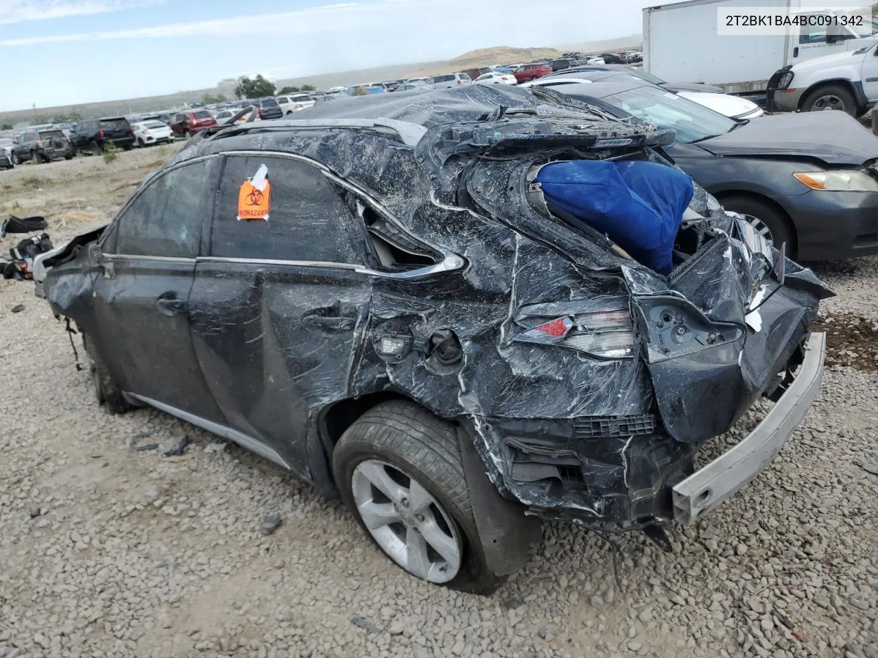 2011 Lexus Rx 350 VIN: 2T2BK1BA4BC091342 Lot: 59299594