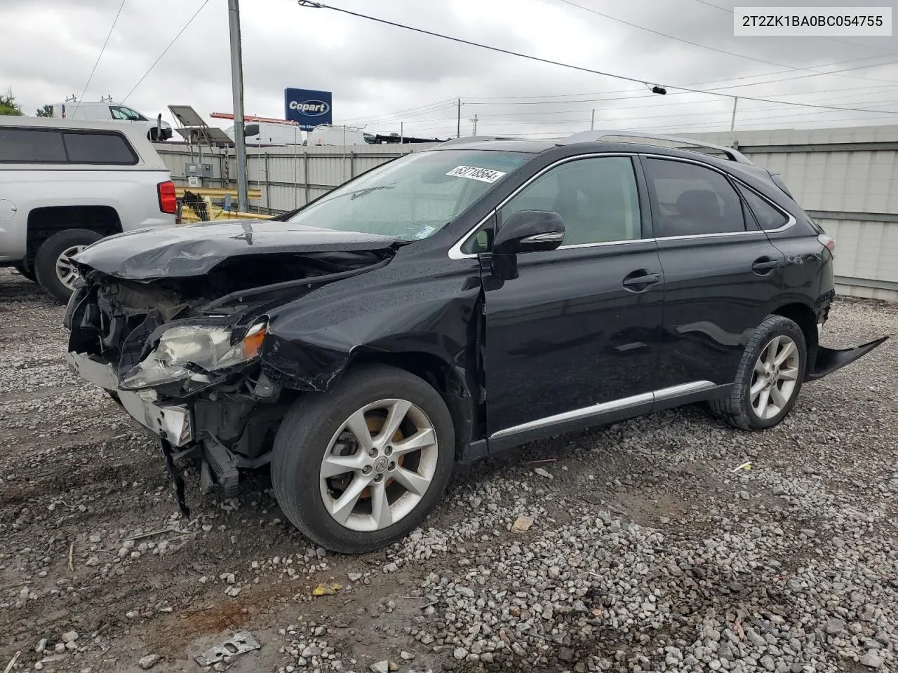 2011 Lexus Rx 350 VIN: 2T2ZK1BA0BC054755 Lot: 63718564