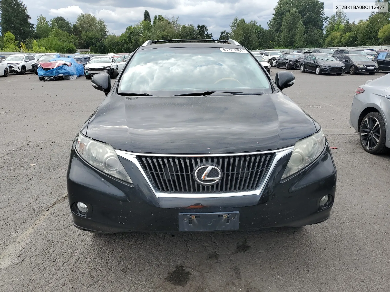 2011 Lexus Rx 350 VIN: 2T2BK1BA0BC112977 Lot: 67783464