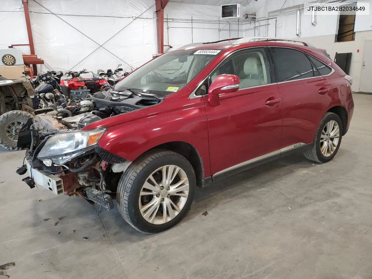 2011 Lexus Rx 450H VIN: JTJBC1BA2B2034649 Lot: 68983444