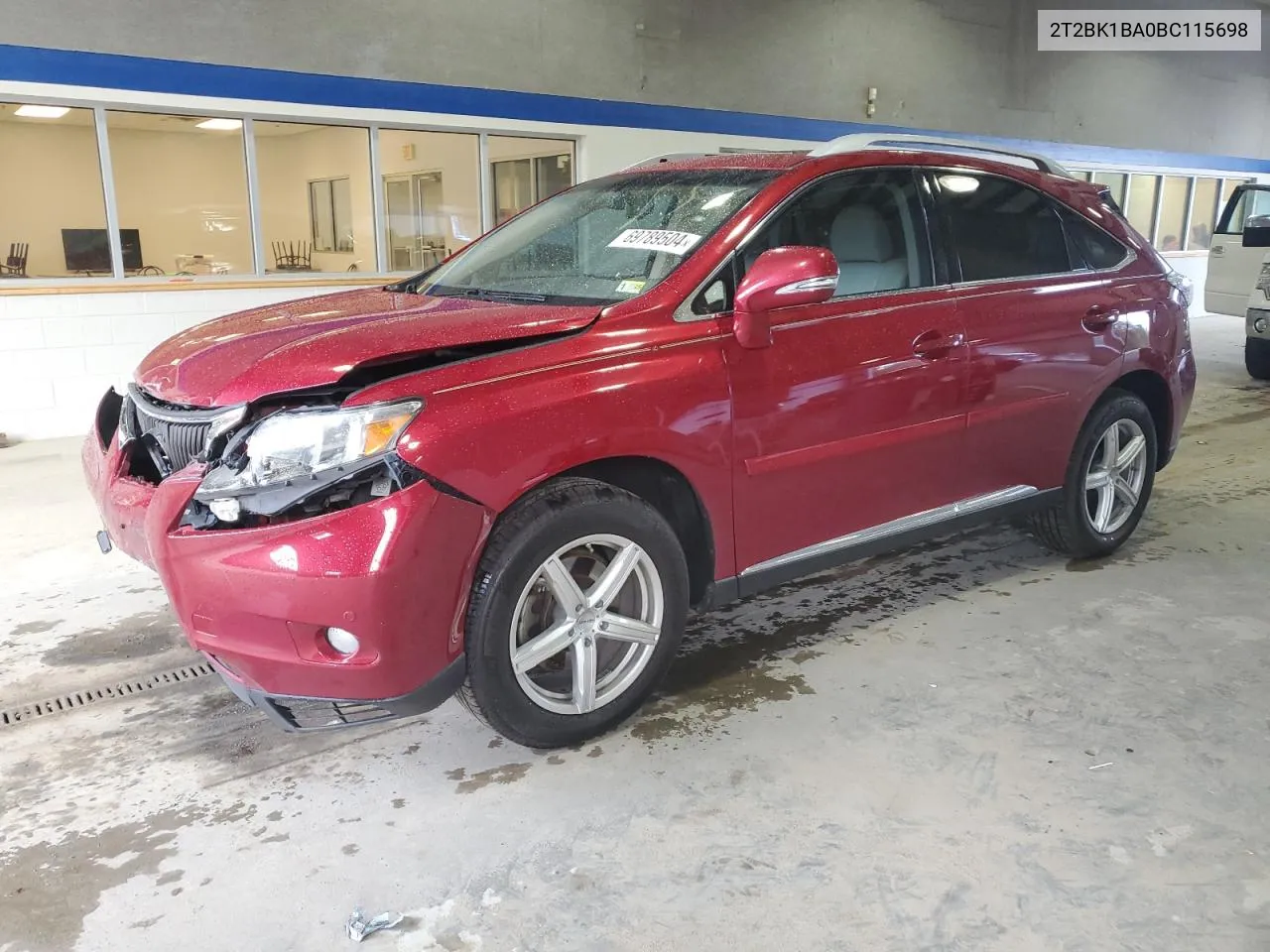 2011 Lexus Rx 350 VIN: 2T2BK1BA0BC115698 Lot: 69789504