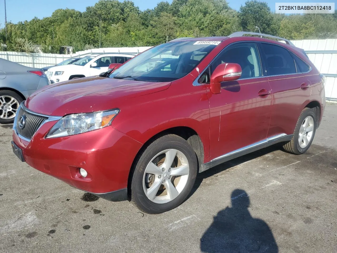 2011 Lexus Rx 350 VIN: 2T2BK1BA8BC112418 Lot: 69959214